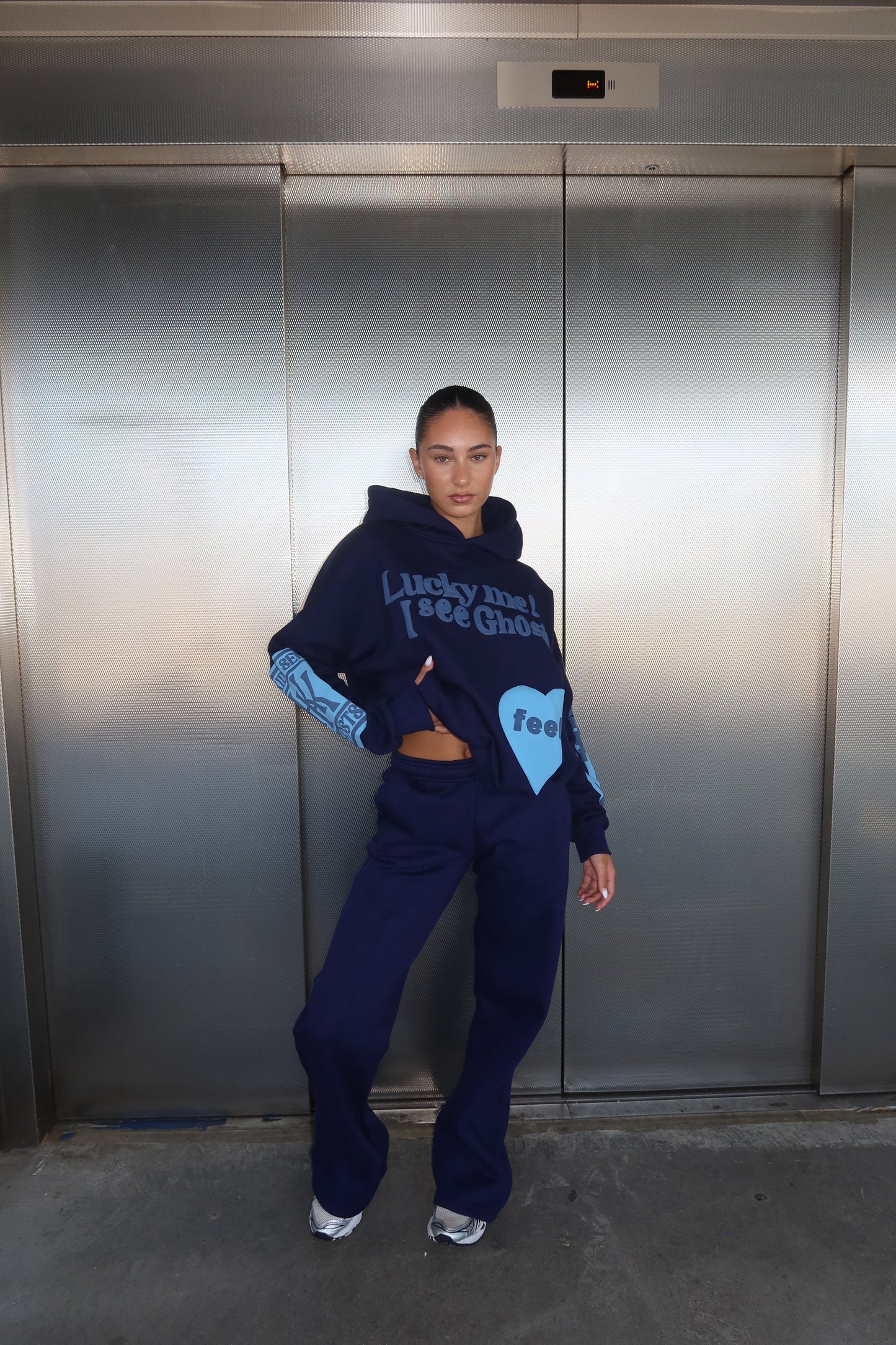 SHEVANI | LUCKY ME I SEE GOHSTS TRACKSUIT (volledige tracksuit)