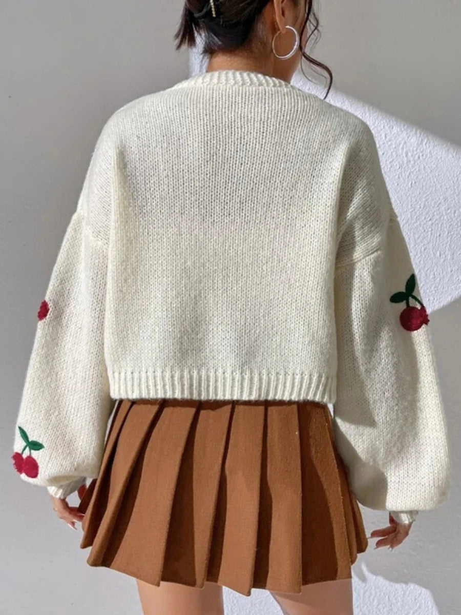 CHERRY - Comfortabele Kersen Top Cute StyleSpectrums