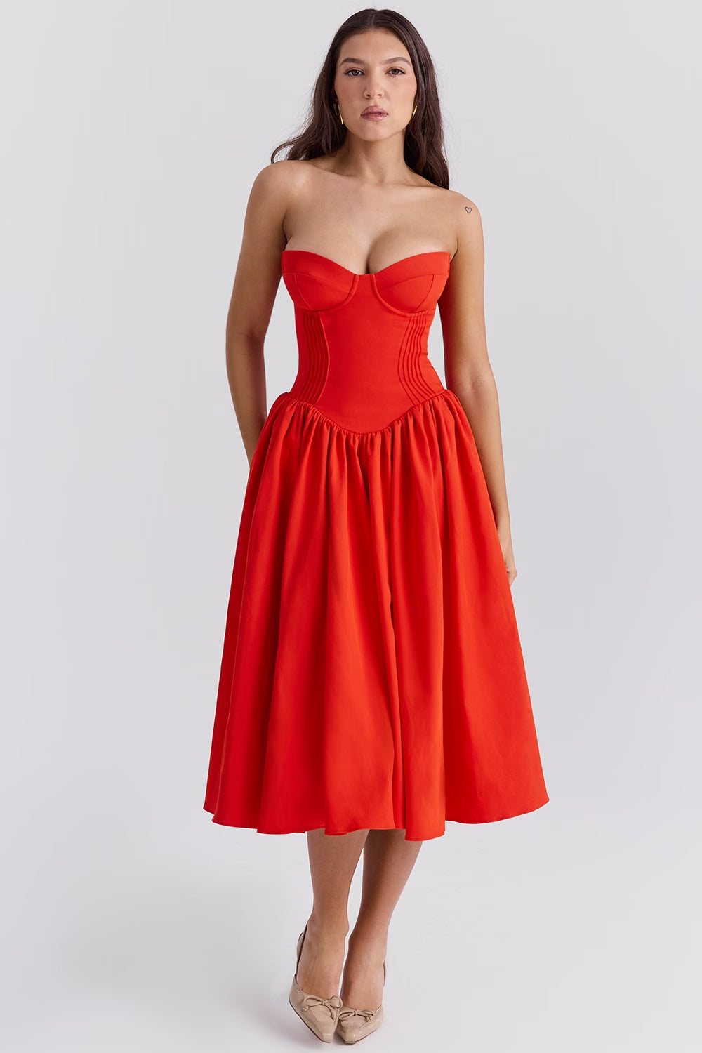 RUBY - Stralende Midi Jurk Losse Jurk StyleSpectrums