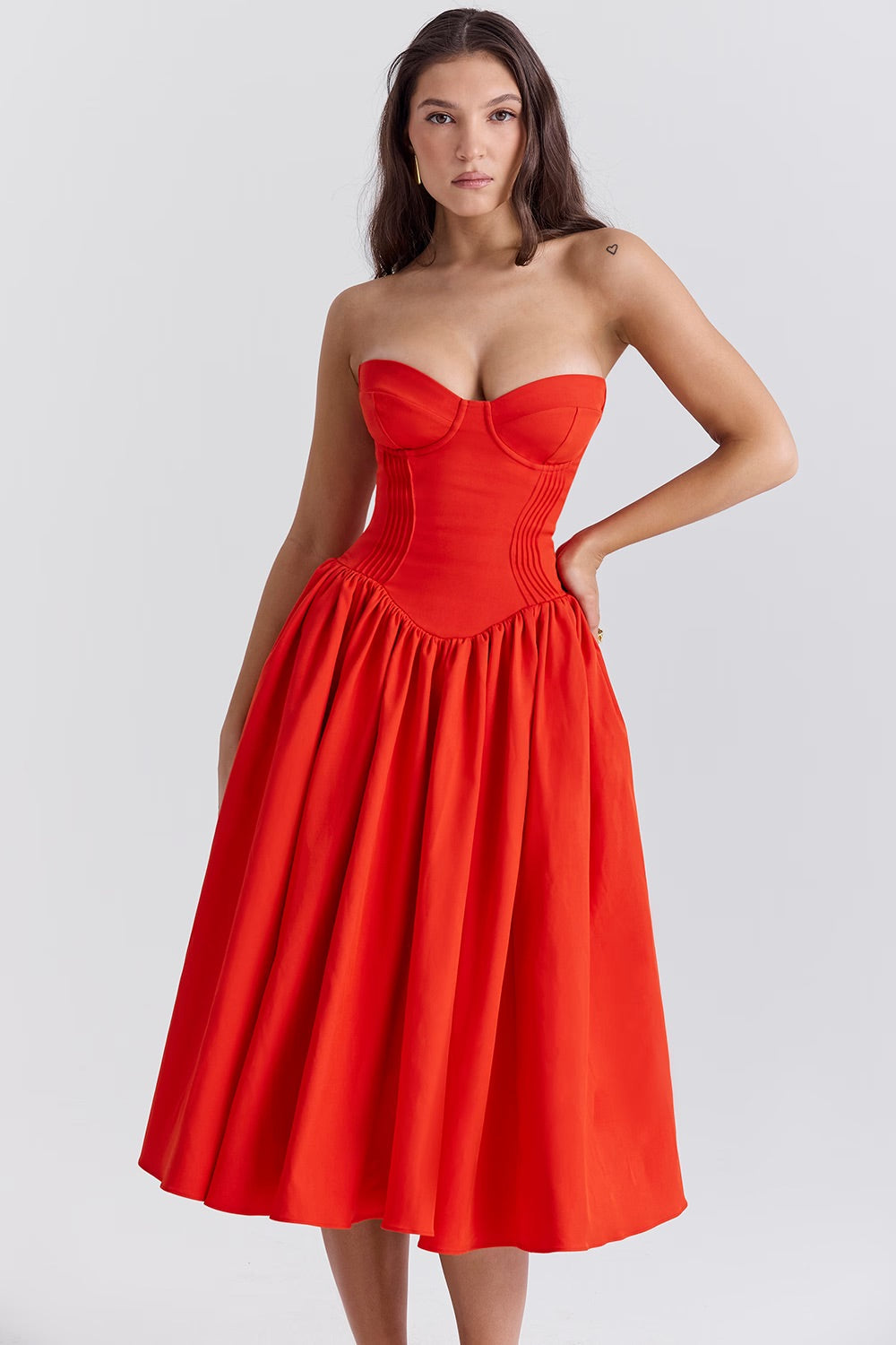 RUBY - Stralende Midi Jurk Losse Jurk StyleSpectrums