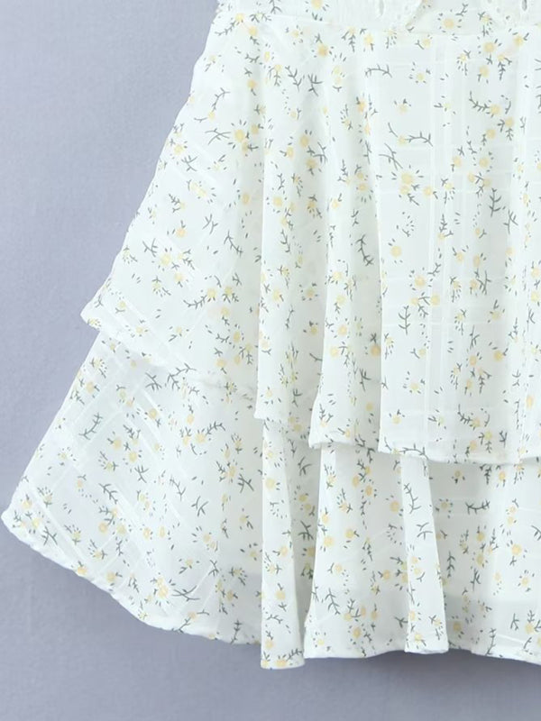 LILY - Schattige Witte Mini Jurk Zomerjurk StyleSpectrums
