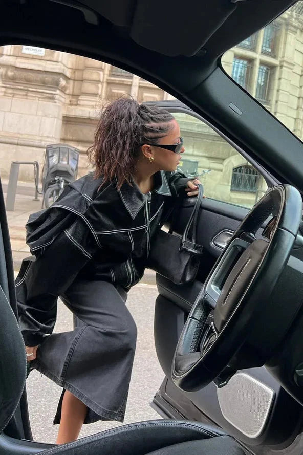 ROX - Leren Bomberjack