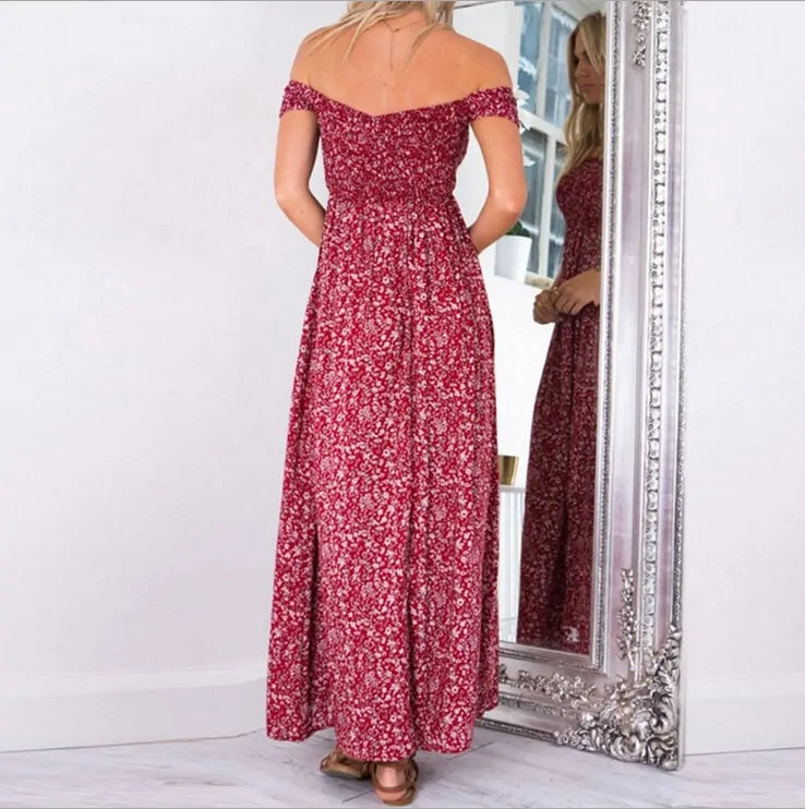 ELLA - Charmante Maxi Jurk Split Jurk StyleSpectrums