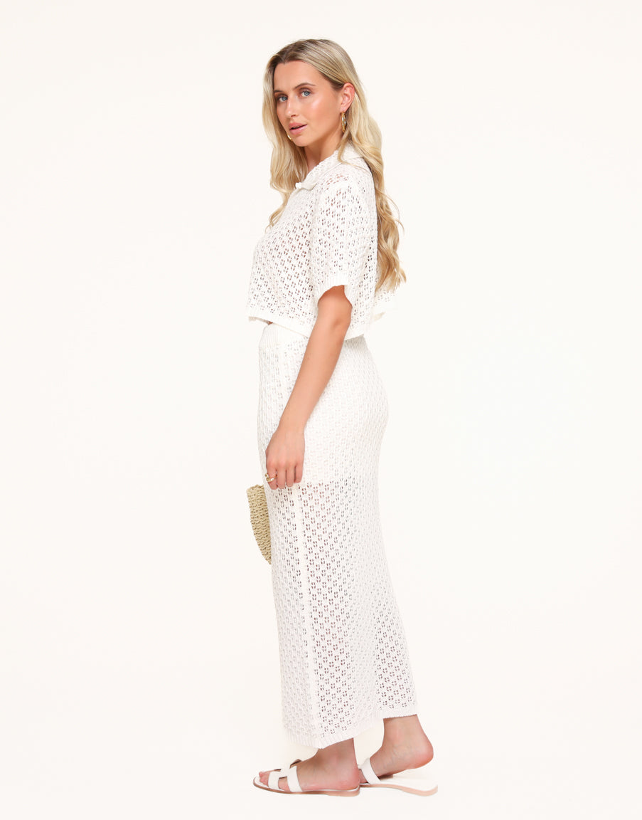 LEA - Verfijnde en Luchtige Set Lange Rok Top StyleSpectrums