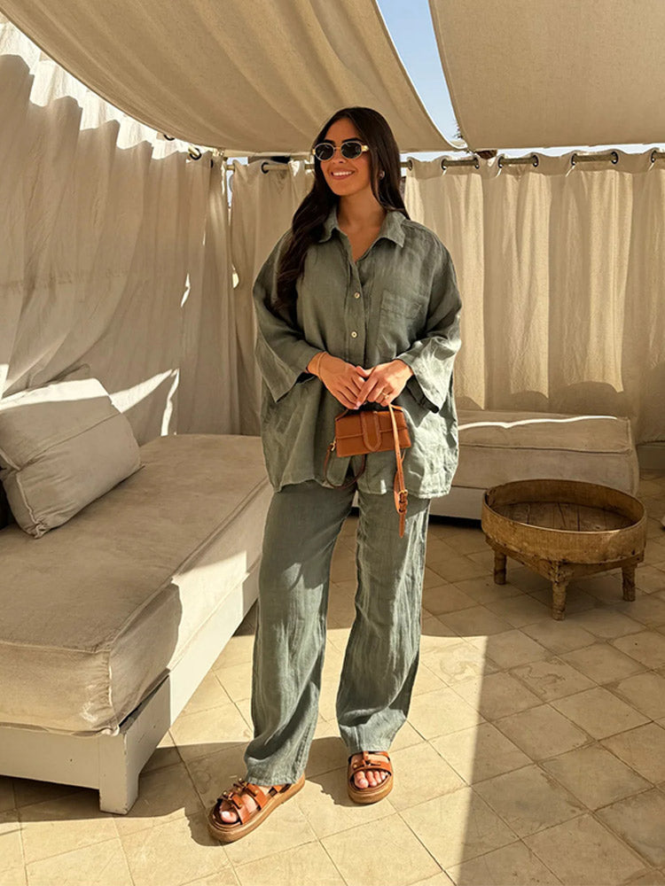 LANA - Stralende Linnen Zomer Set Linnen Casual StyleSpectrums